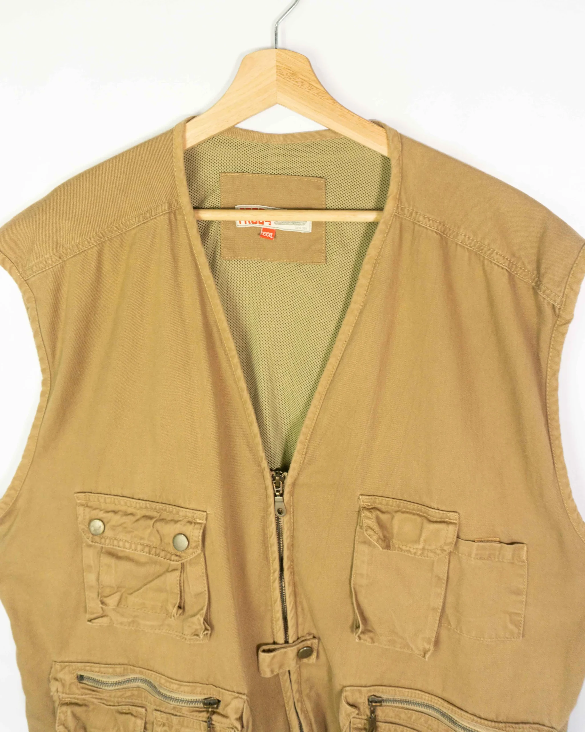 Chaleco vintage 90s marrón 2XL - Lacaie Vintage Chaleco vintage 90s marrón 2XL - Imagen 3 - Lacaie Vintage