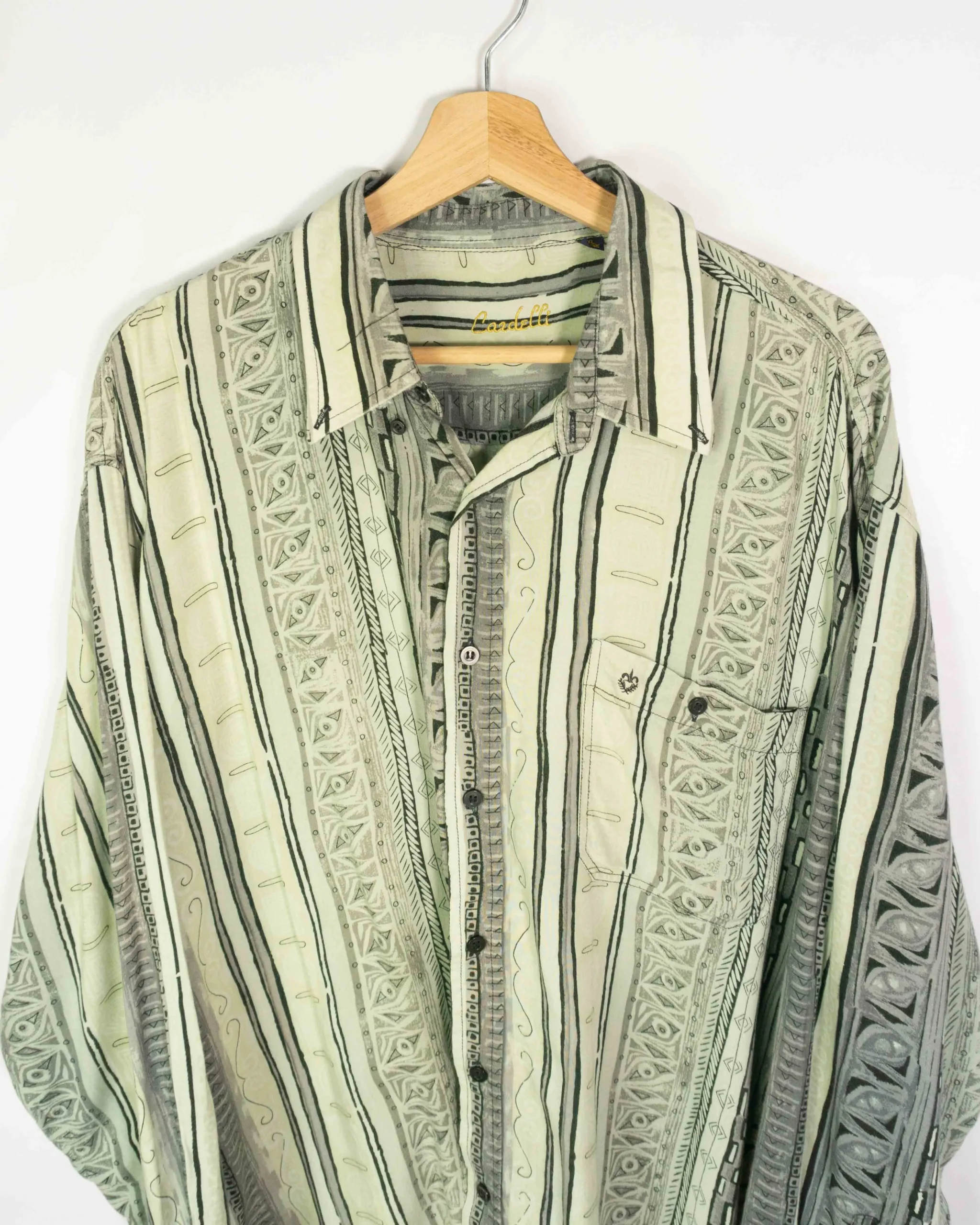 Camisa estampada vintage 90s L - Lacaie Vintage Camisa estampada vintage 90s L - Imagen 2 - Lacaie Vintage