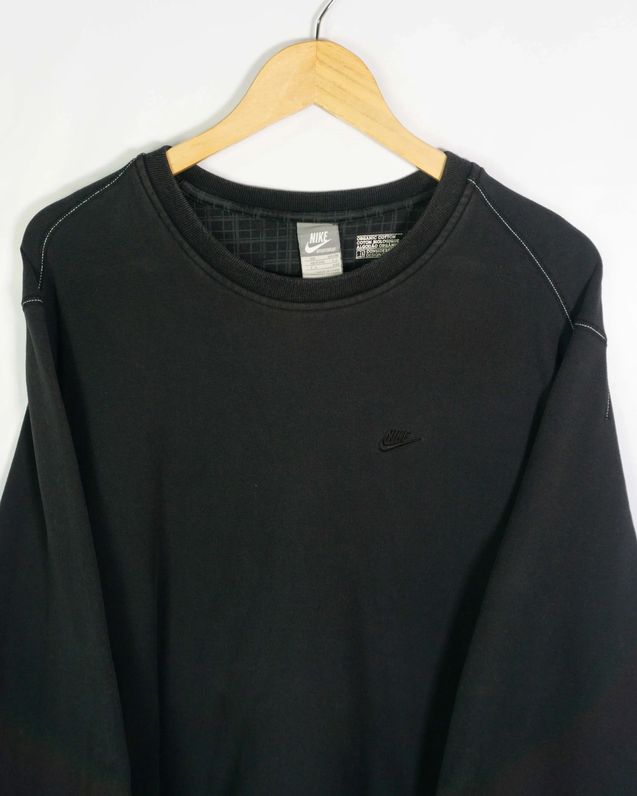 Sudadera Nike vintage 00s negra XXL - Lacaie Vintage Sudadera Nike vintage 00s negra XXL - Imagen 2