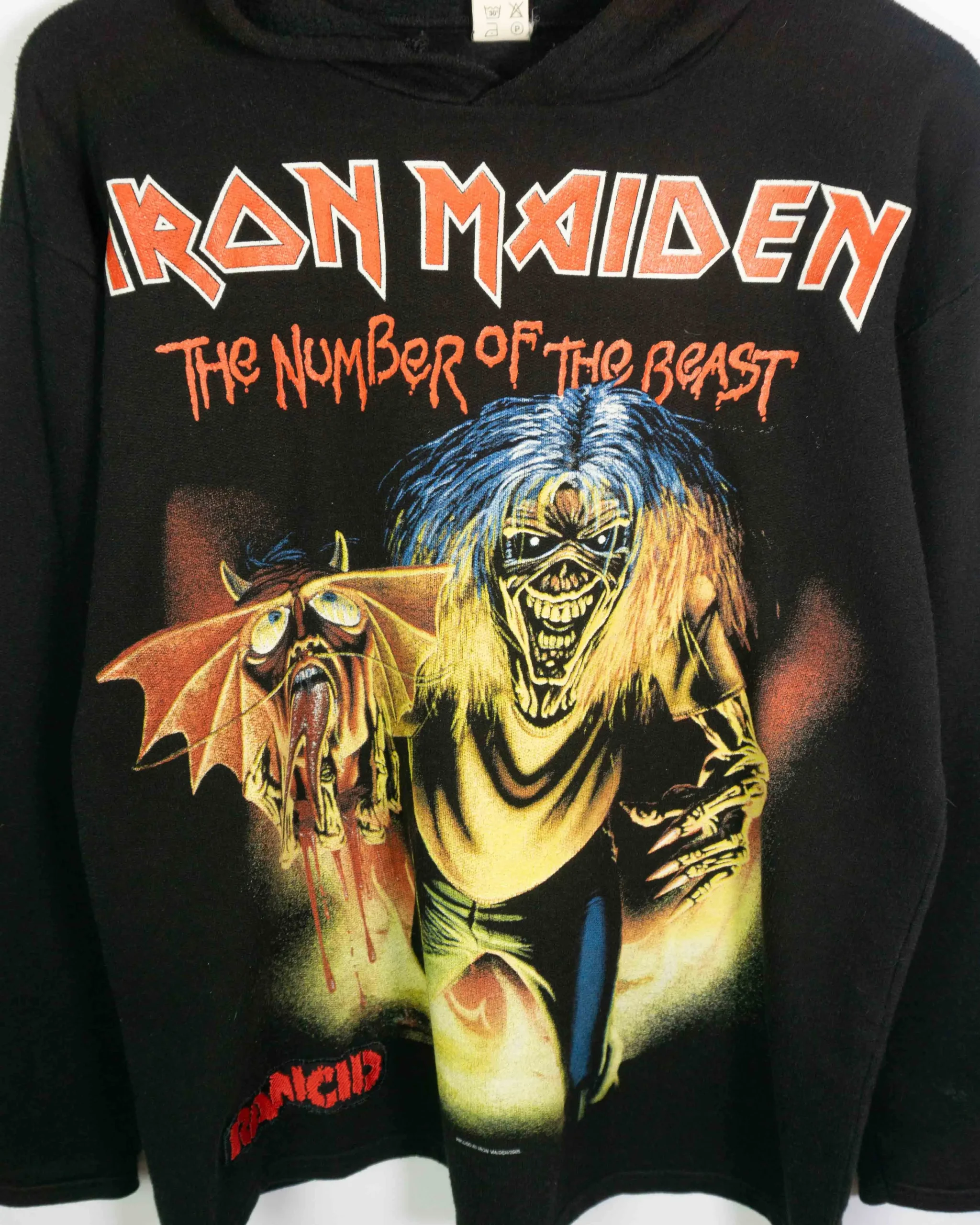 Sudadera Iron Maiden vintage 90s full print negra M - Lacaie Vintage Sudadera Iron Maiden vintage 90s full print negra M - Imagen 5