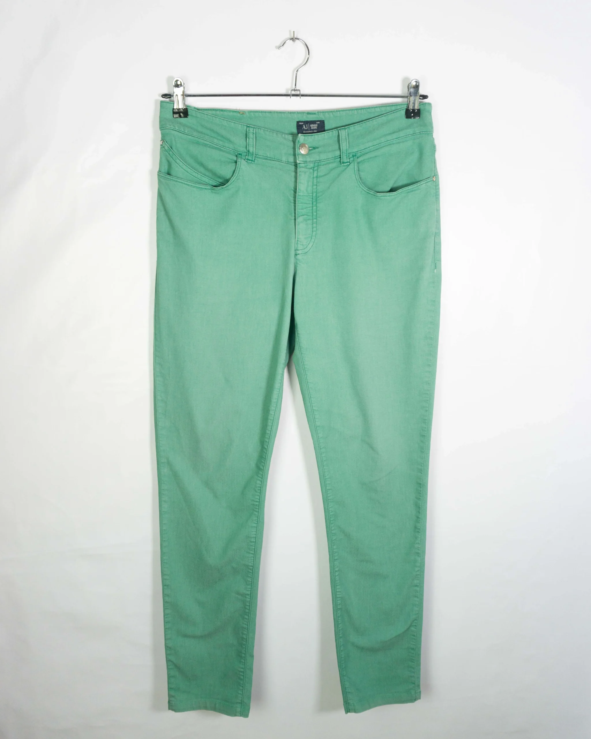 Pantalón mujer Armani vintage 00s verde M - Lacaie Vintage Pantalón mujer Armani vintage 00s verde M - Imagen 4