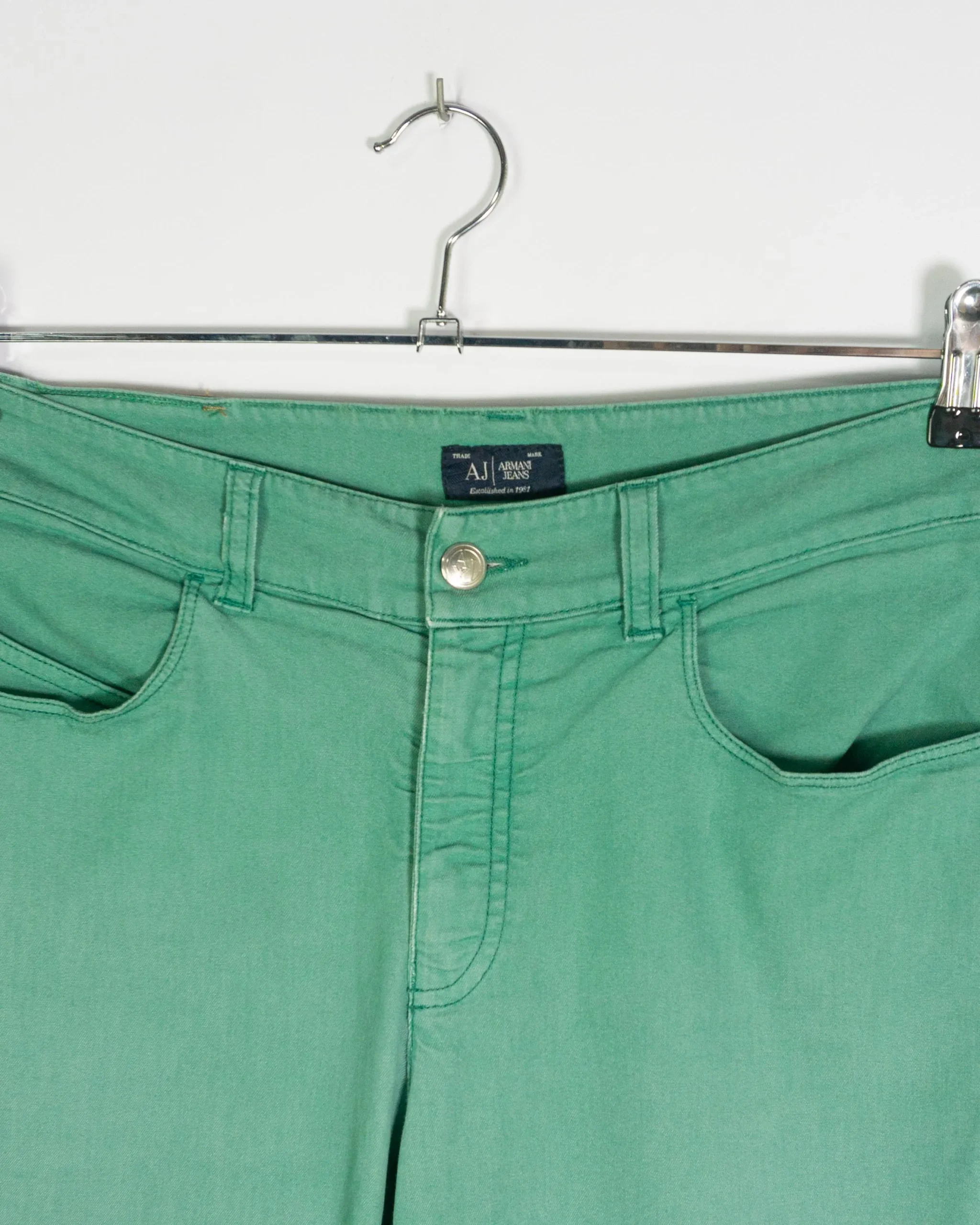 Pantalón mujer Armani vintage 00s verde M - Lacaie Vintage Pantalón mujer Armani vintage 00s verde M - Imagen 2