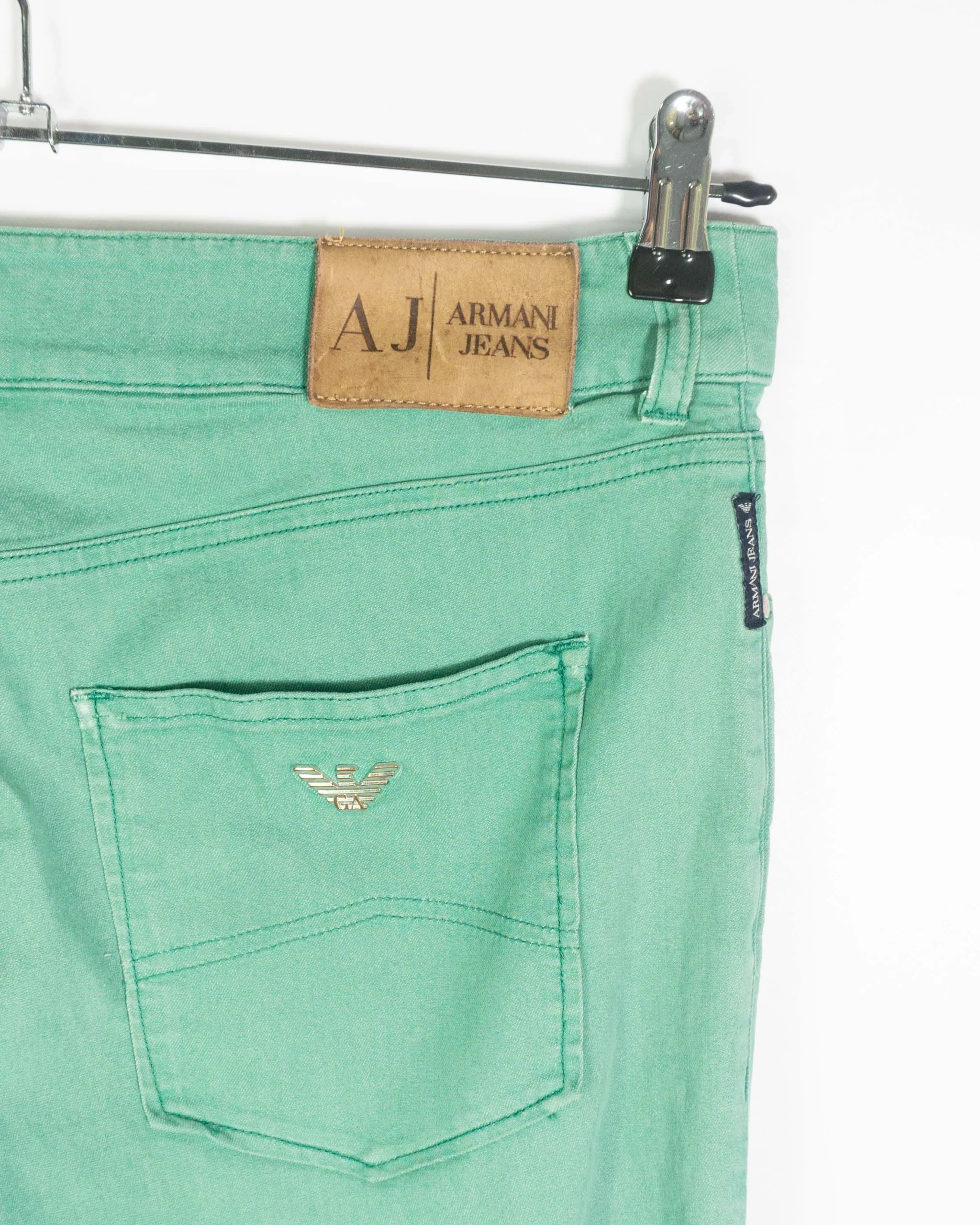 Pantalón mujer Armani vintage 00s verde M - Lacaie Vintage Pantalón mujer Armani vintage 00s verde M - Imagen 3