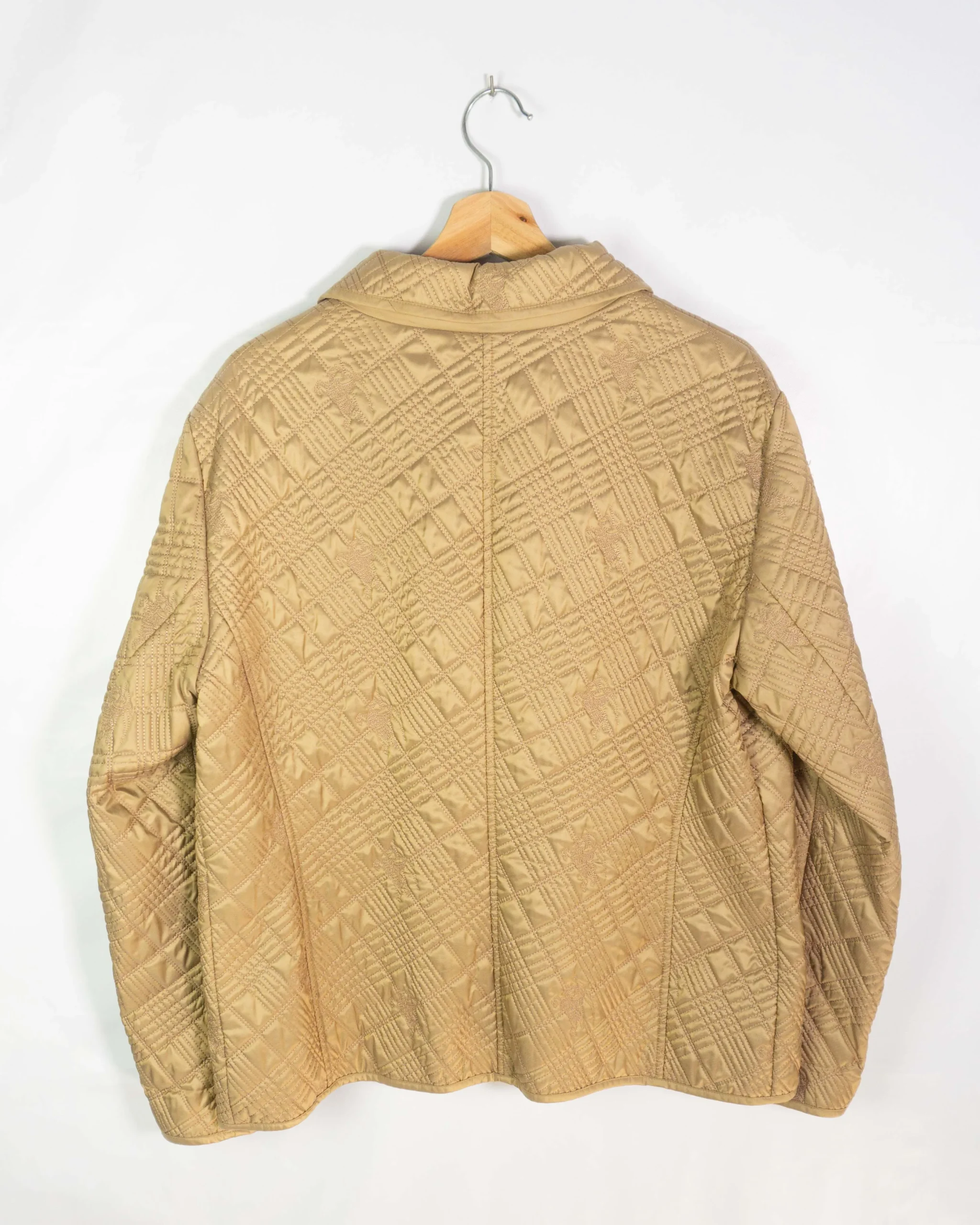 Chaqueta acolchada mujer Burberrys vintage 00s marrón 50 - Lacaie Vintage Chaqueta acolchada mujer Burberrys vintage 00s marrón 50 - Imagen 4 - Lacaie Vintage