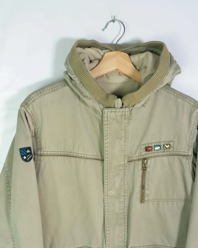 Abrigo Quiksilver vintage 00s beige S (oversize) - Imagen 2 - Lacaie Vintage