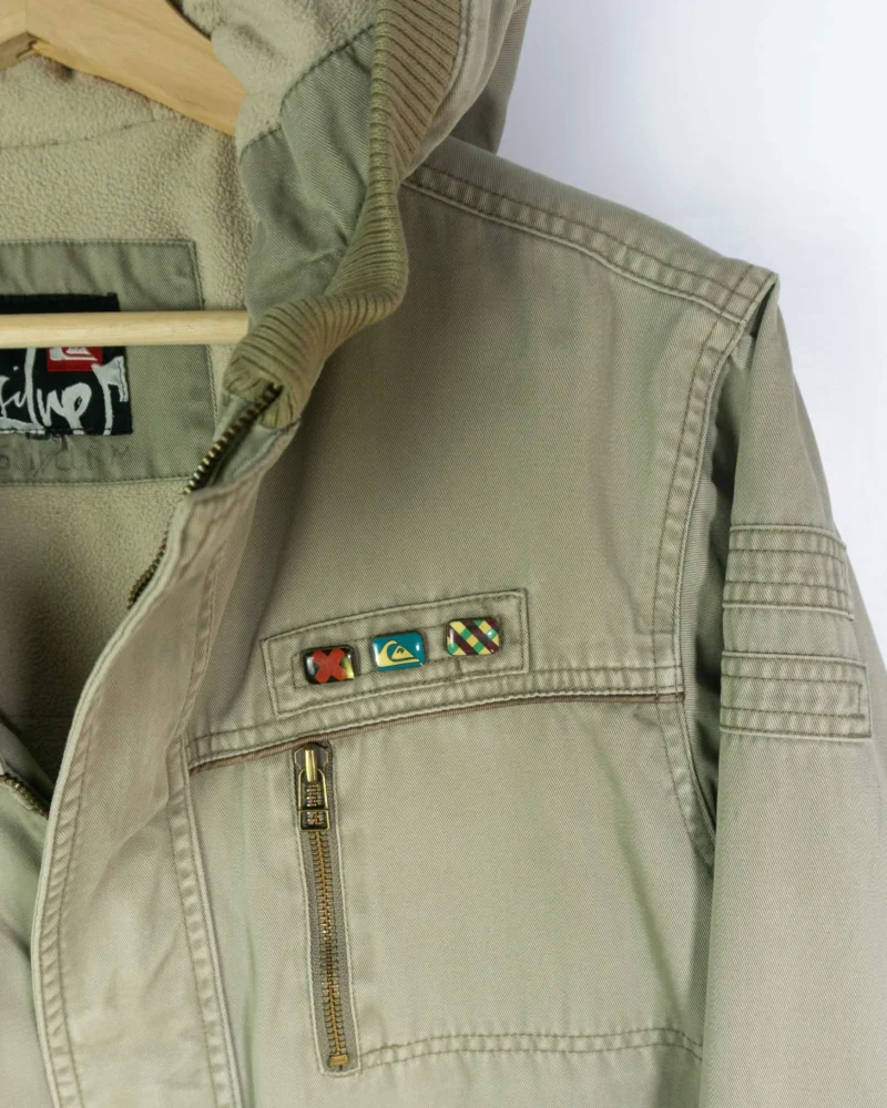 Abrigo Quiksilver vintage 00s beige S (oversize) - Imagen 4 - Lacaie Vintage