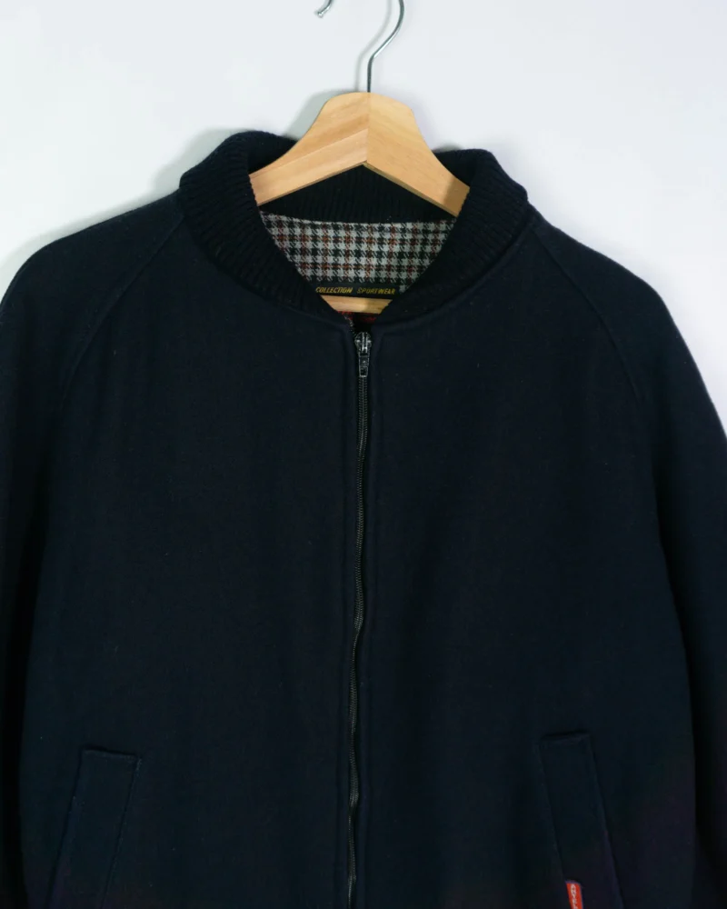 Chaqueta bomber vintage 90s azul marino L - Imagen 2 - Lacaie Vintage