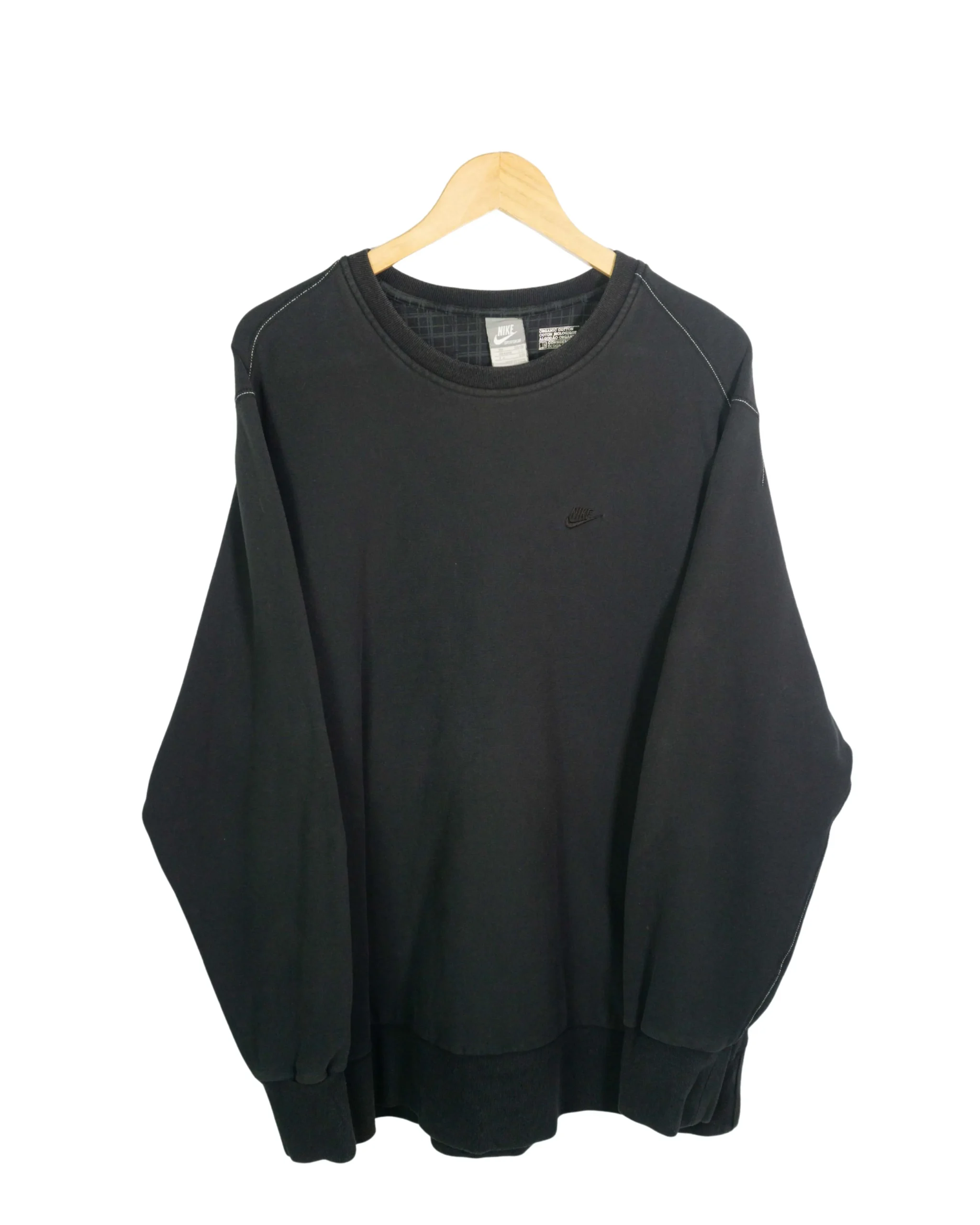 Sudadera Nike vintage 00s negra XXL - Lacaie Vintage Sudadera Nike vintage 00s negra XXL