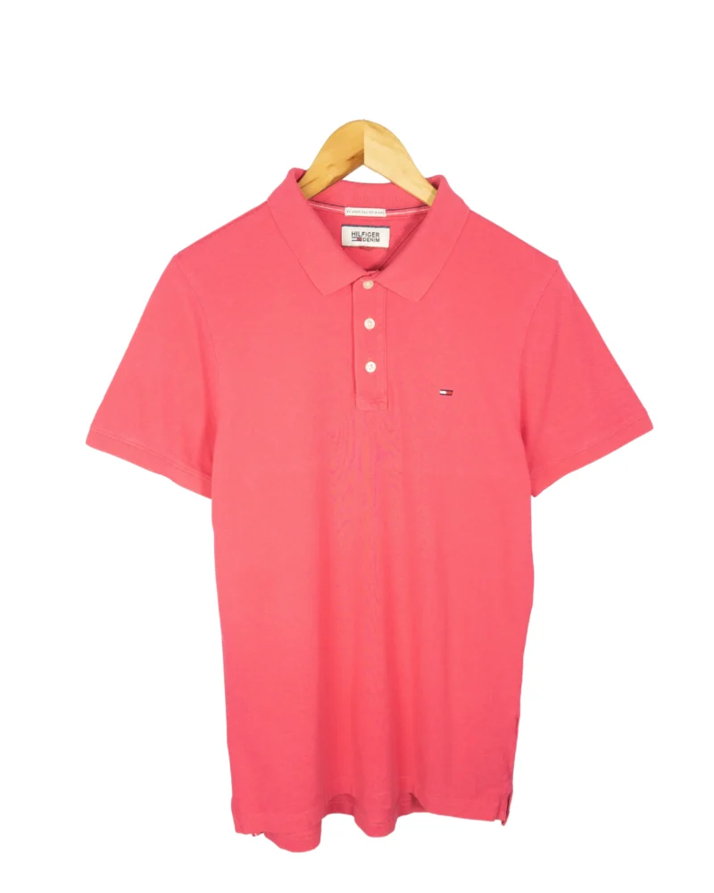 Polo Hilfiger Denim rosa M - Lacaie Vintage