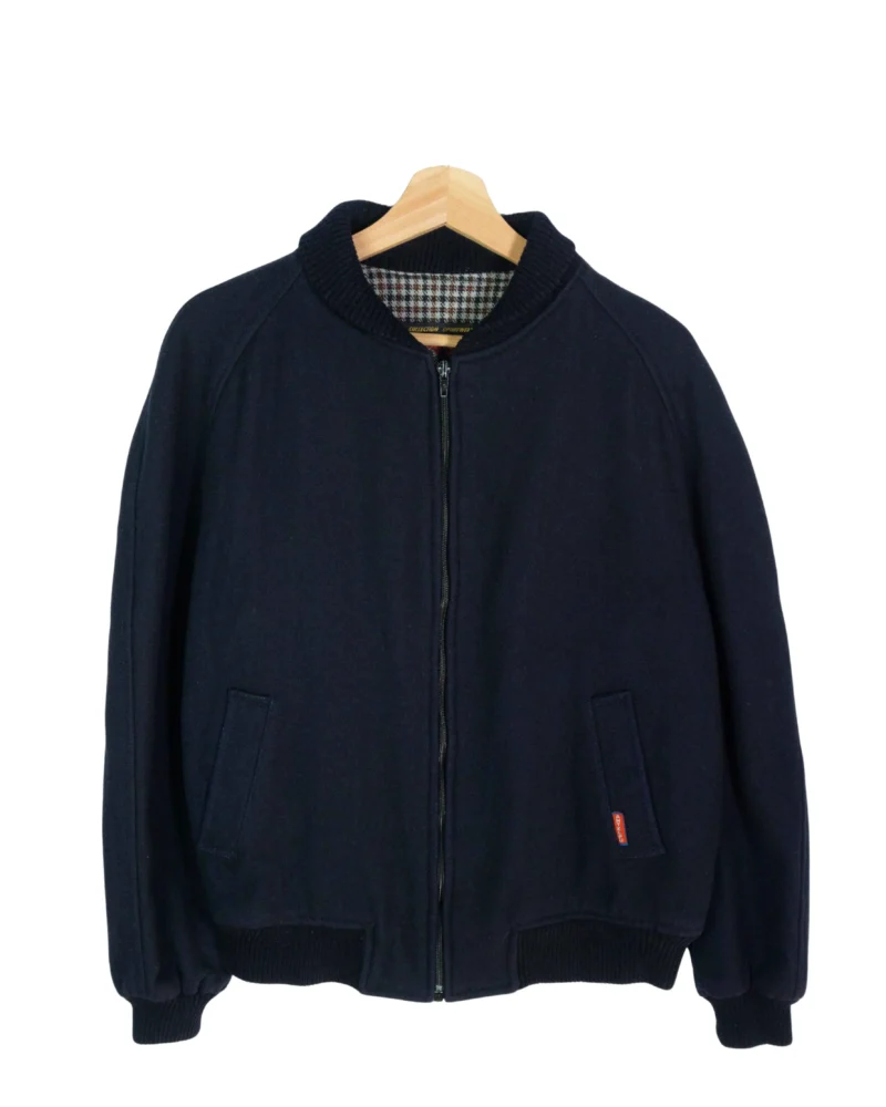 Chaqueta bomber vintage 90s azul marino L - Lacaie Vintage