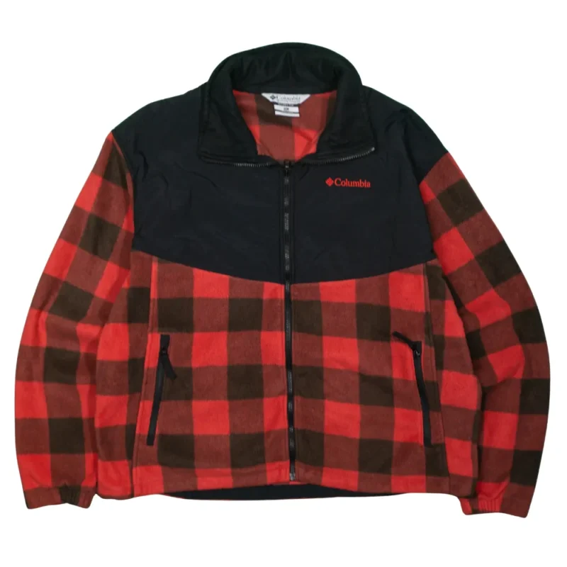 Forro polar Columbia vintage 00s rojo/negro XL