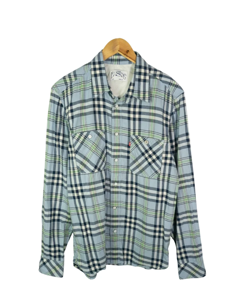 Camiseta de cuadros Levis vintage 00s M - Lacaie Vintage
