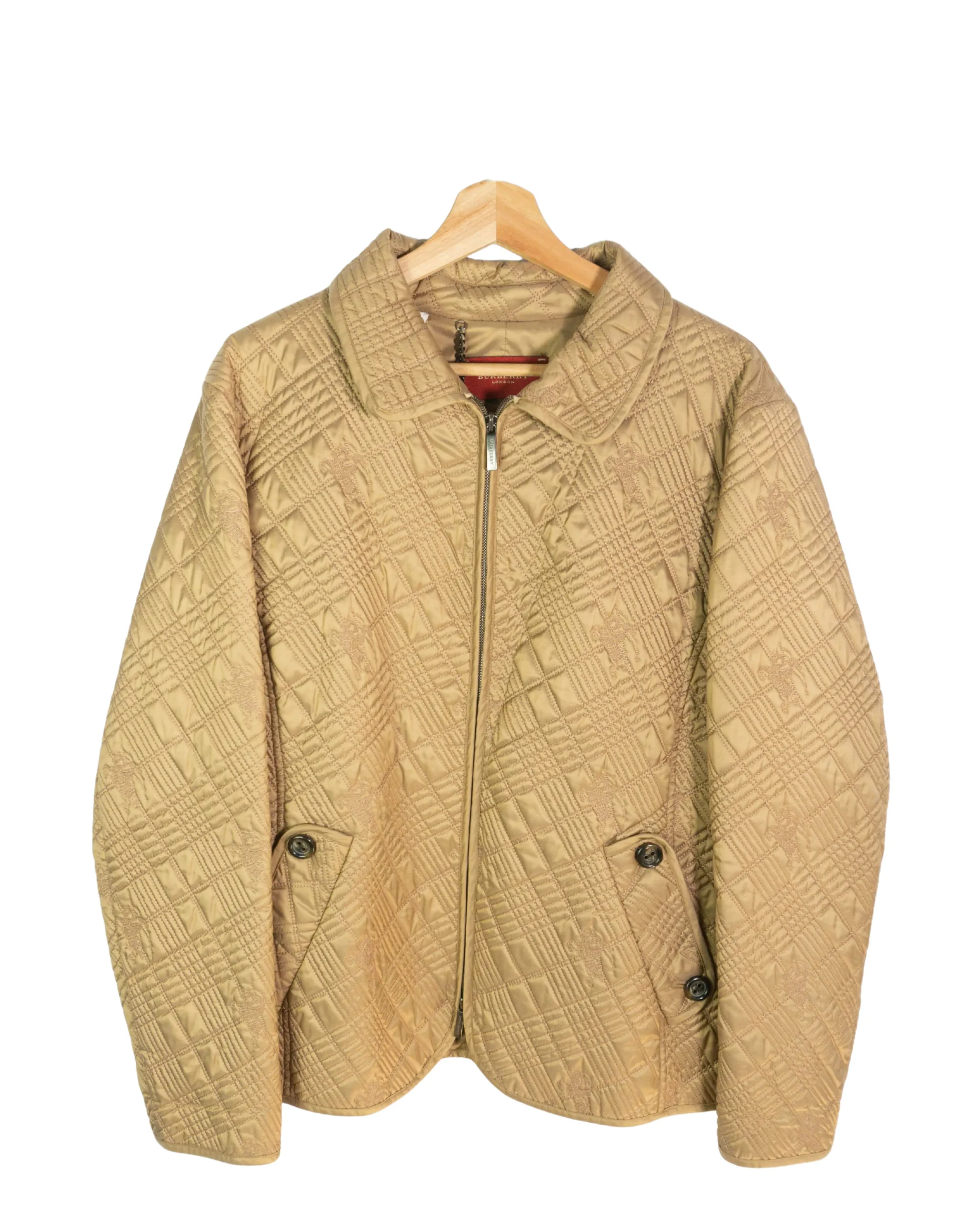 Chaqueta acolchada mujer Burberrys vintage 00s marrón 50 - Lacaie Vintage Chaqueta acolchada mujer Burberrys vintage 00s marrón 50 - Lacaie Vintage