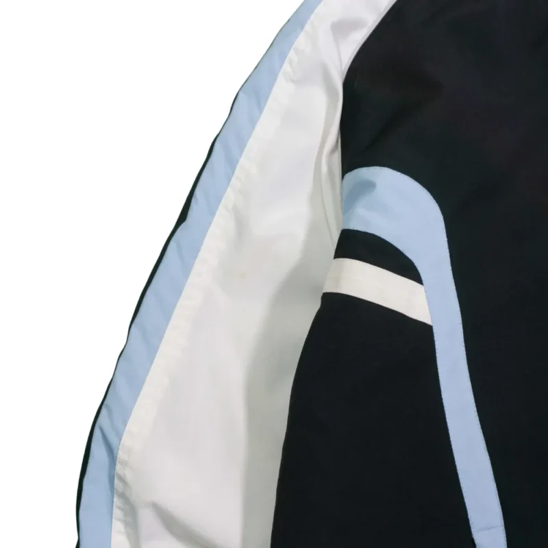 Abrigo 1/4 zip Sergio Tacchini vintage 00s negro/turquesa/blanco M - Imagen 4 - Lacaie Vintage