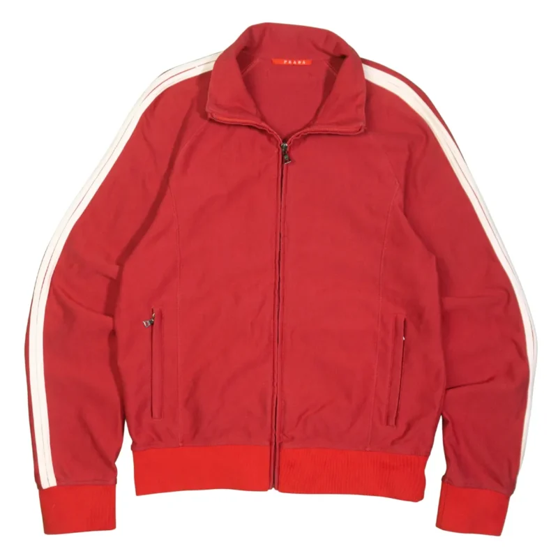 Chaqueta deportiva Prada Sport 2008 roja L - Lacaie Vintage