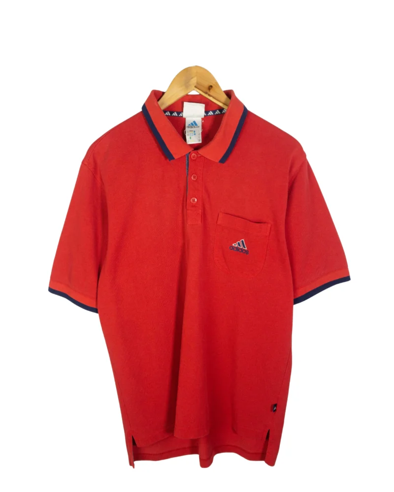 Polo Adidas vintage 00s rojo M