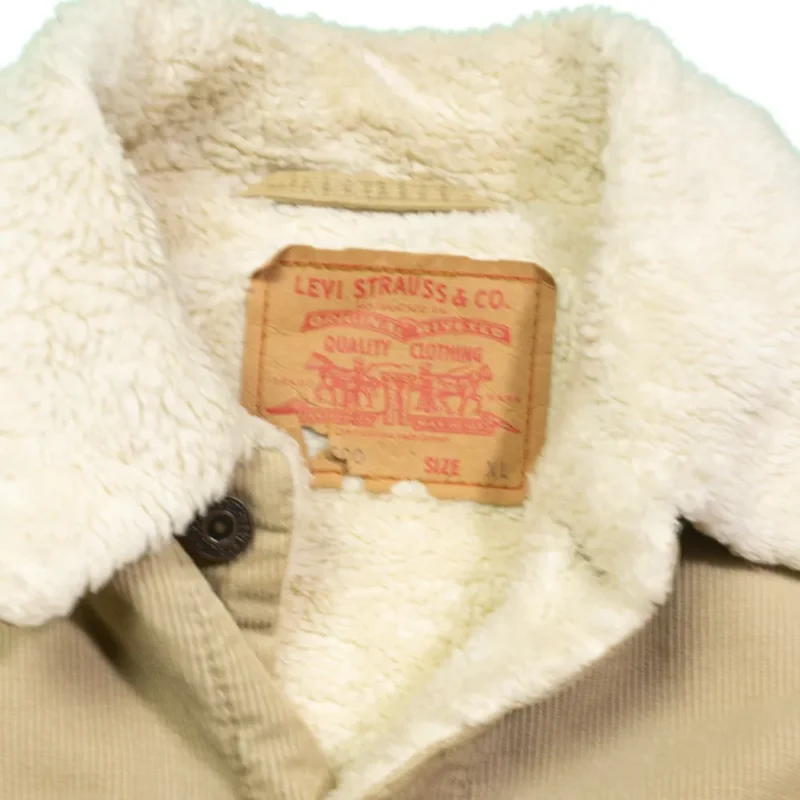 Chaqueta de pana Levis vintage 00s beige M - Imagen 3 - Lacaie Vintage