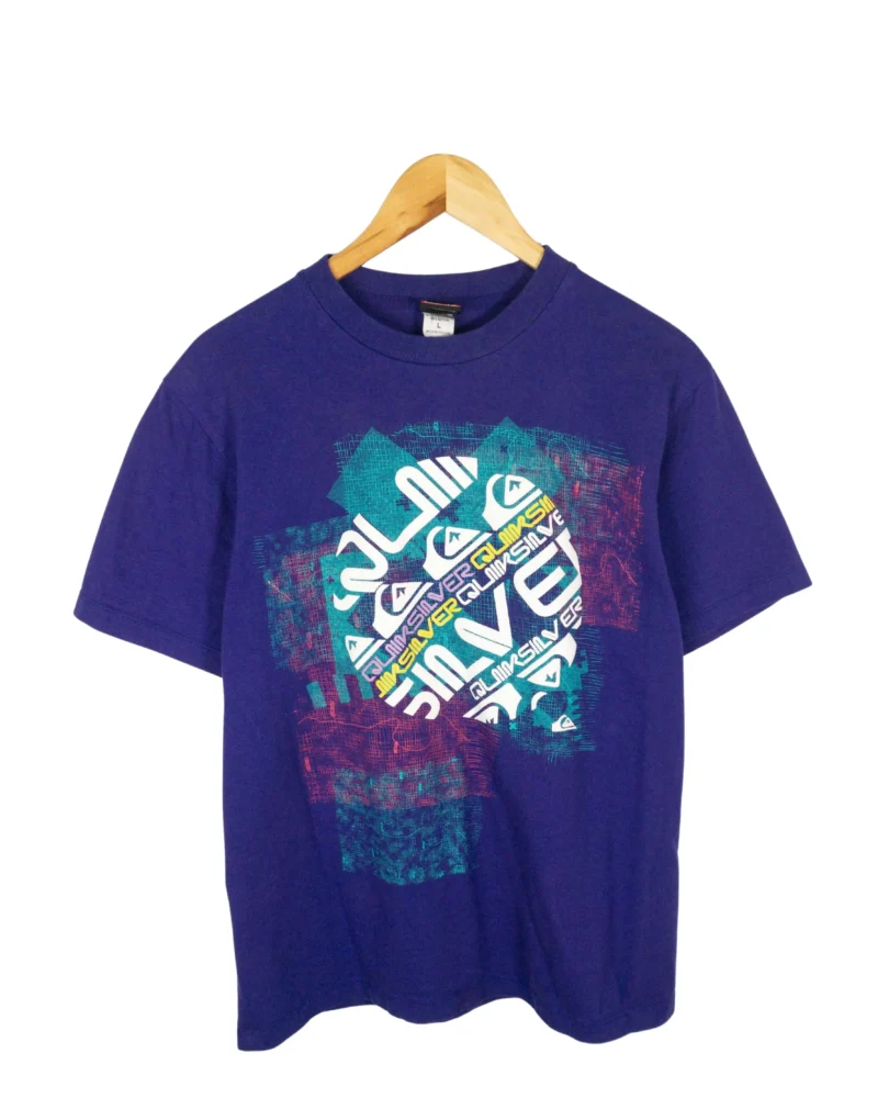 Camiseta Quiksilver vintage 00s azul L - Lacaie Vintage