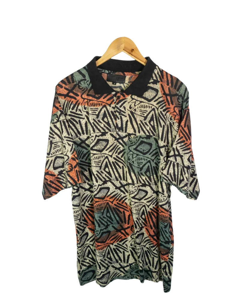 Polo vintage 90s estampado XL