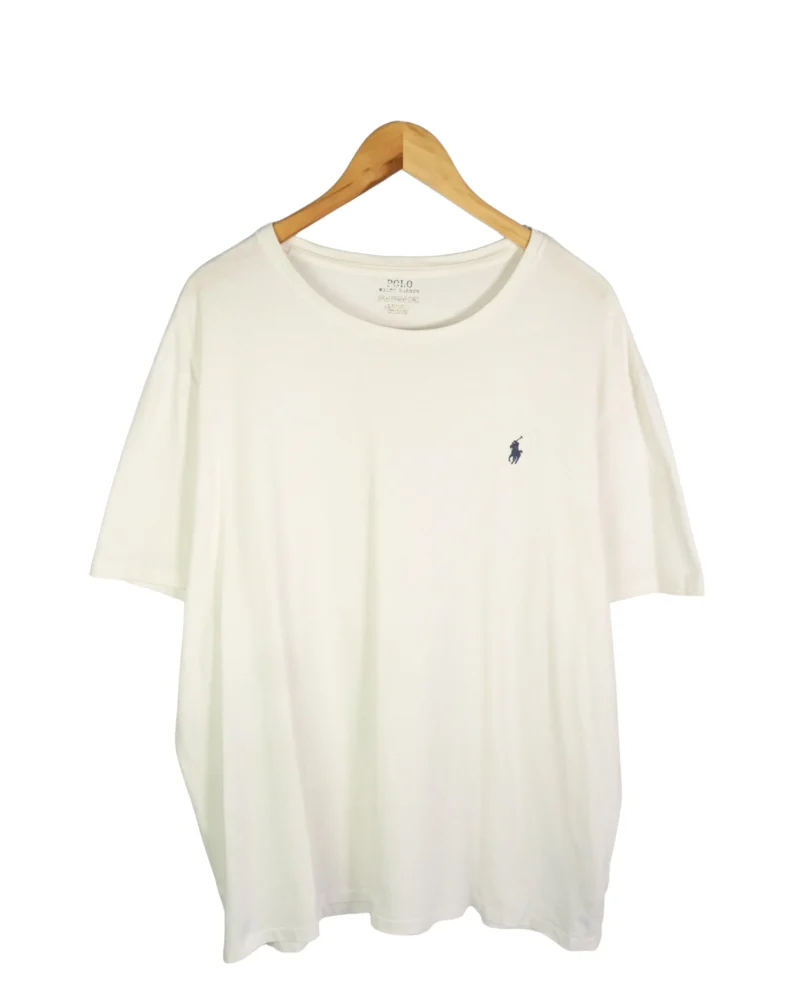 Camiseta Ralph Lauren blanca XXL - Lacaie Vintage