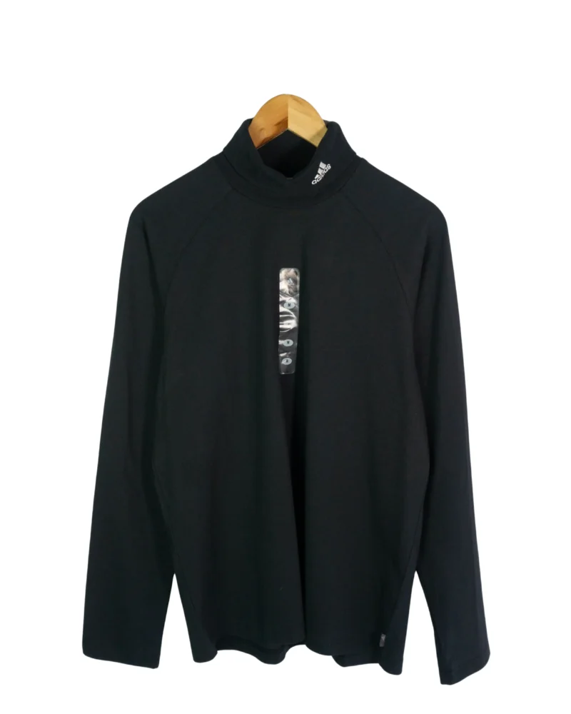 Camiseta cuello alto Adidas vintage 00s negra M - Lacaie Vintage