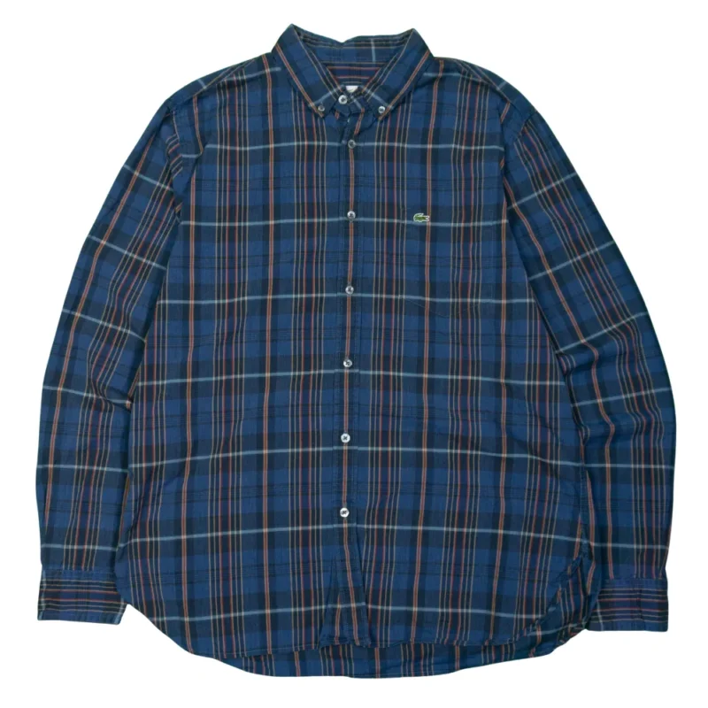 Camisa de cuadros Lacoste vintage 00s M - Lacaie Vintage Camisa de cuadros Lacoste vintage 00s M - Lacaie Vintage