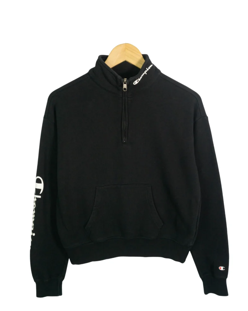 Sudadera 1/4 zip mujer Champion negra M