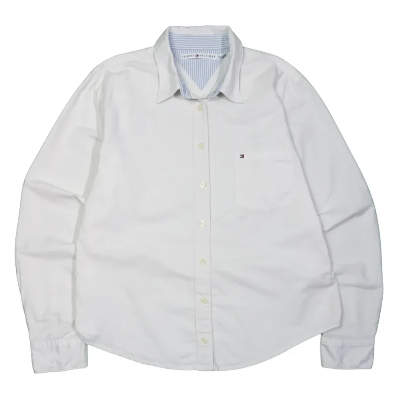 Camisa mujer Tommy Hilfiger vintage 00s blanca XL - Lacaie Vintage Camisa mujer Tommy Hilfiger vintage 00s blanca XL - Lacaie Vintage