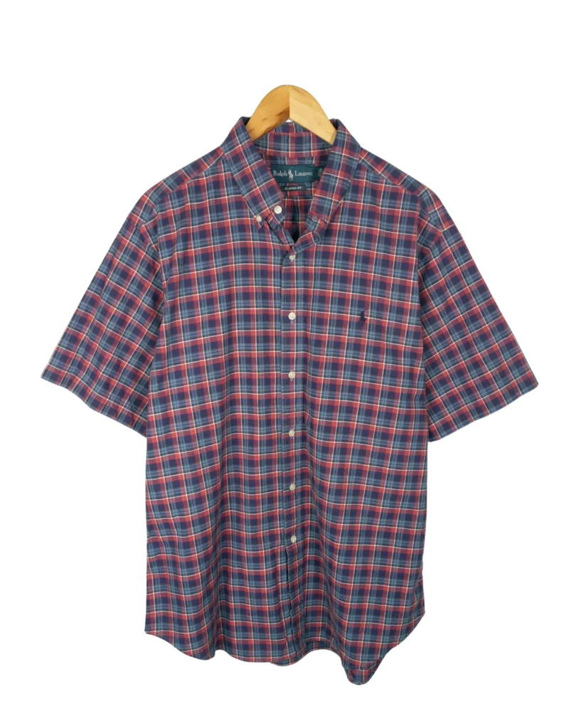 Camisa de cuadros Ralph Lauren vintage 90s L - Lacaie Vintage
