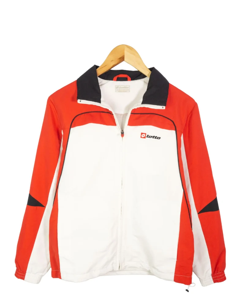 Chaqueta deportiva Lotto vintage 00s rojo/blanco S - Lacaie Vintage