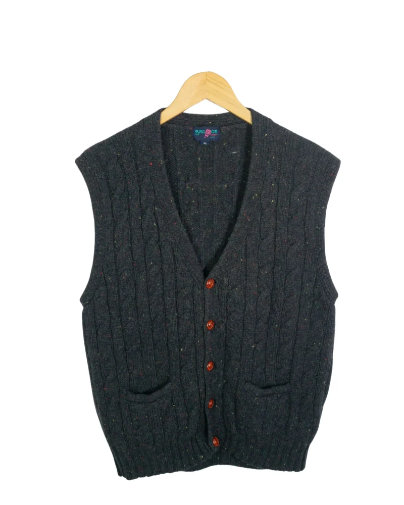 Chaleco de lana vintage 90s XL