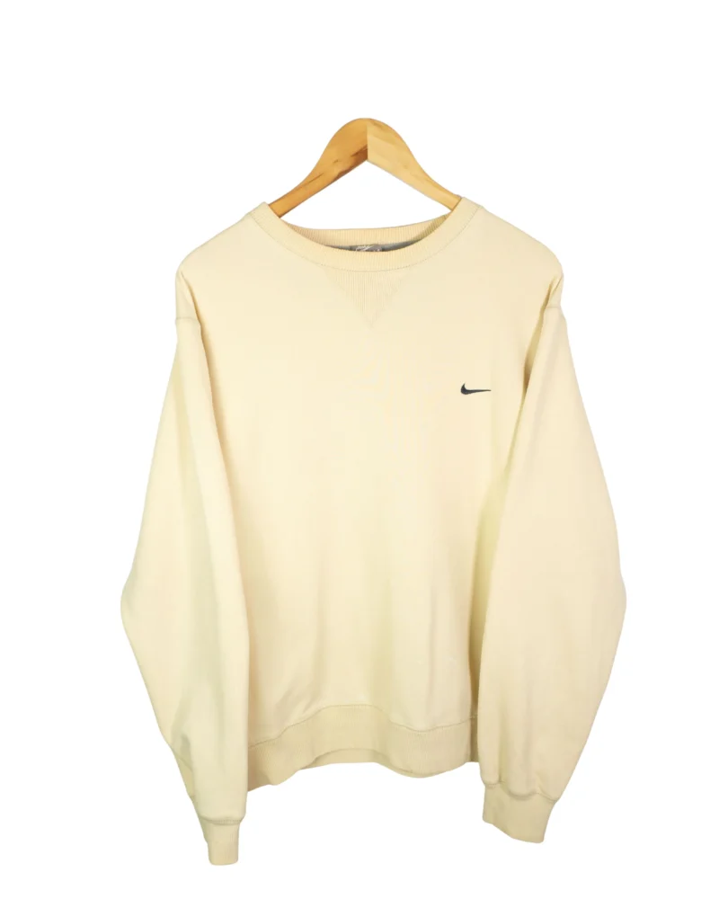 Sudadera Nike vintage 00s beige M - Lacaie Vintage