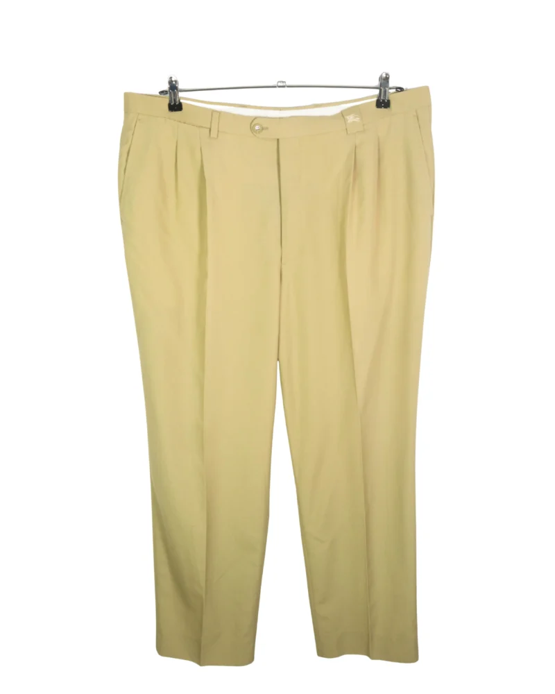 Pantalón de pinza Burberrys vintage 90s marrón claro 52
