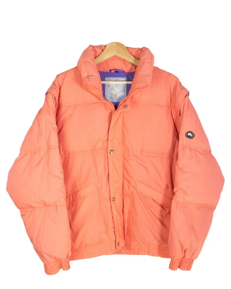 Chaqueta de plumas vintage 90s naranja M
