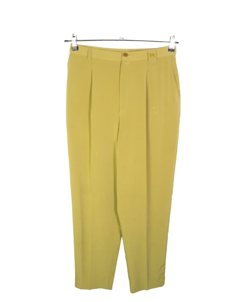Pantalón fino Burberrys vintage 90s marrón 42