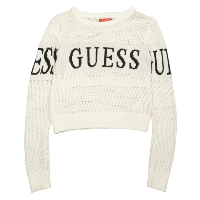Jersey Guess Y2K blanco S - Lacaie Vintage