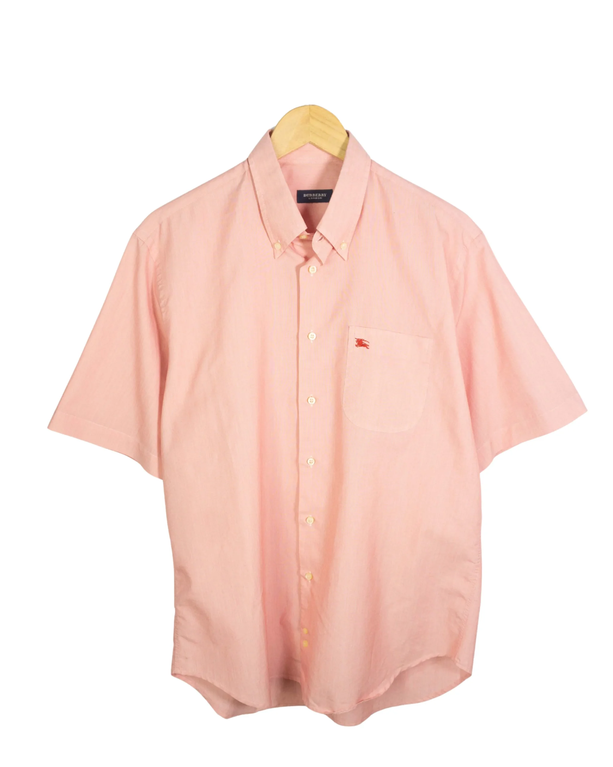 Camisa Burberrys vintage 00s rosa L - Lacaie Vintage Camisa Burberrys vintage 00s rosa L