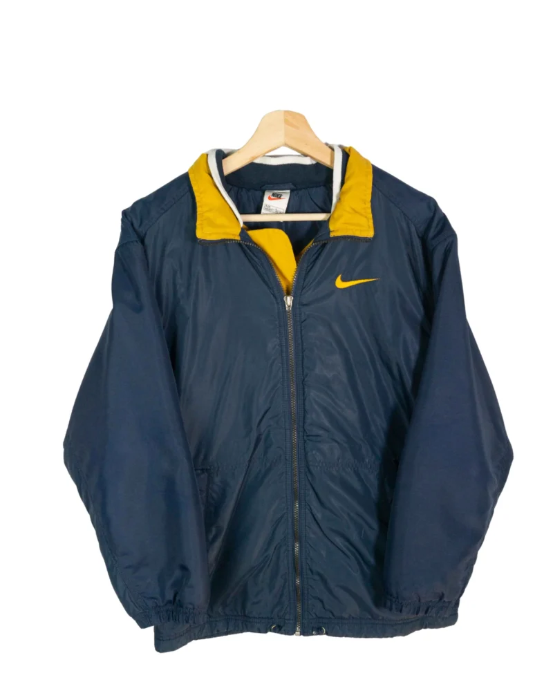 Abrigo acolchado Nike vintage 90s azul marino S - Lacaie Vintage