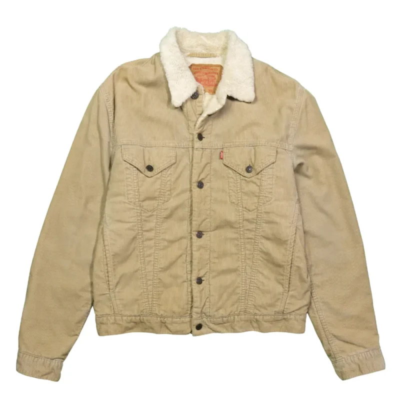 Chaqueta de pana Levis vintage 00s beige M - Lacaie Vintage