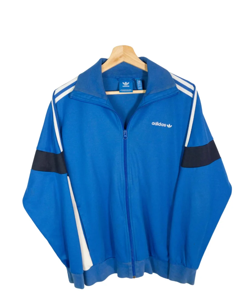 Chaqueta deportiva Adidas azul/blanco M