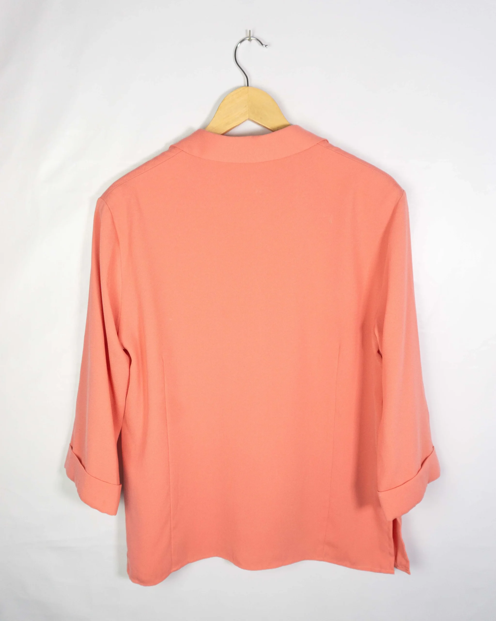 Blusa Burberrys vintage 00s salmón 50 - Lacaie Vintage Blusa Burberrys vintage 00s salmón 50 - Imagen 3