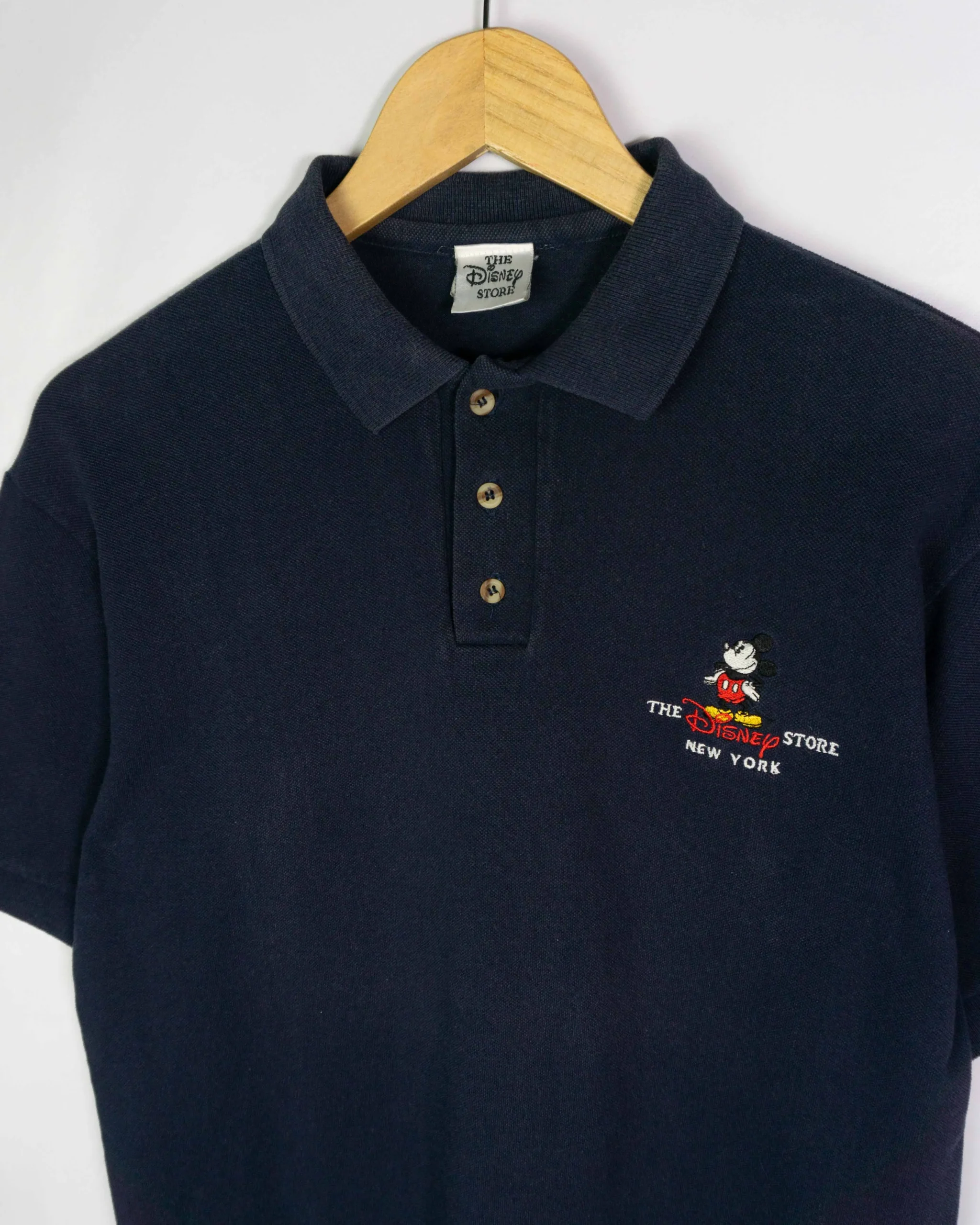 Polo Disney store vintage 90s azul marino S - Lacaie Vintage Polo Disney store vintage 90s azul marino S - Imagen 2