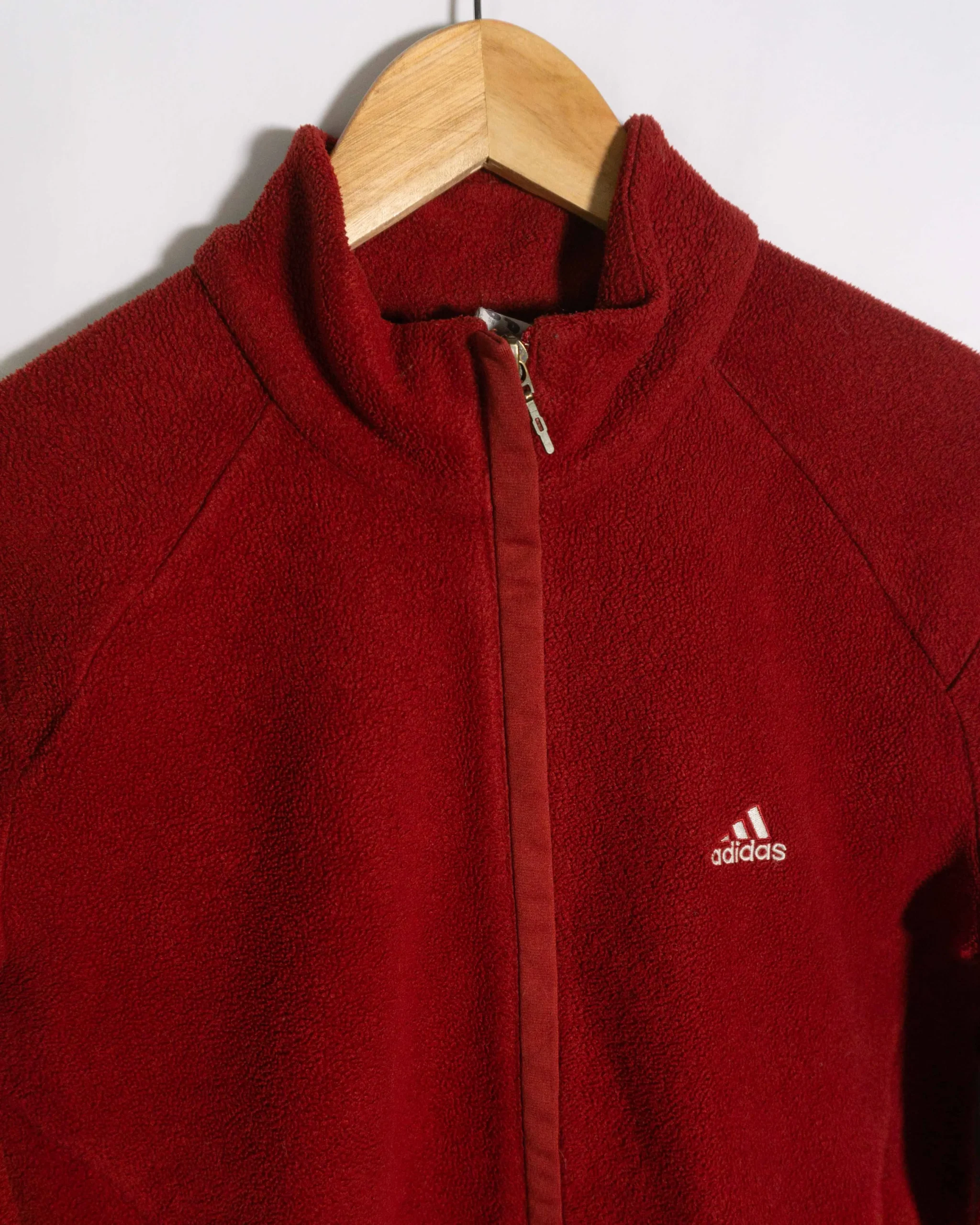 Forro polar mujer Adidas vintage 00s rojo M - Lacaie Vintage Forro polar mujer Adidas vintage 00s rojo M - Imagen 2