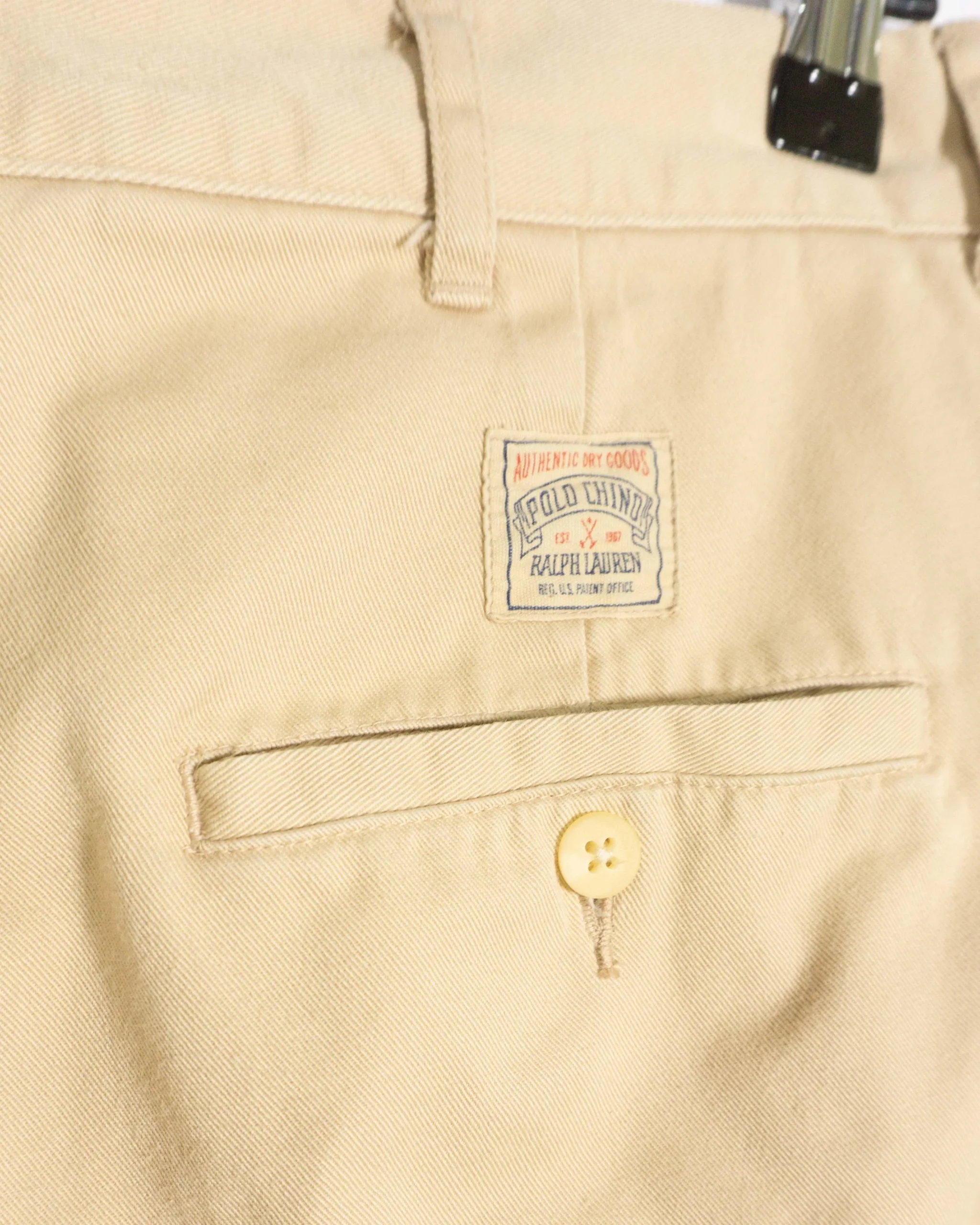 Pantalón chino Ralph Lauren vintage 90s beige W34 - Lacaie Vintage Pantalón chino Ralph Lauren vintage 90s beige W34 - Imagen 4