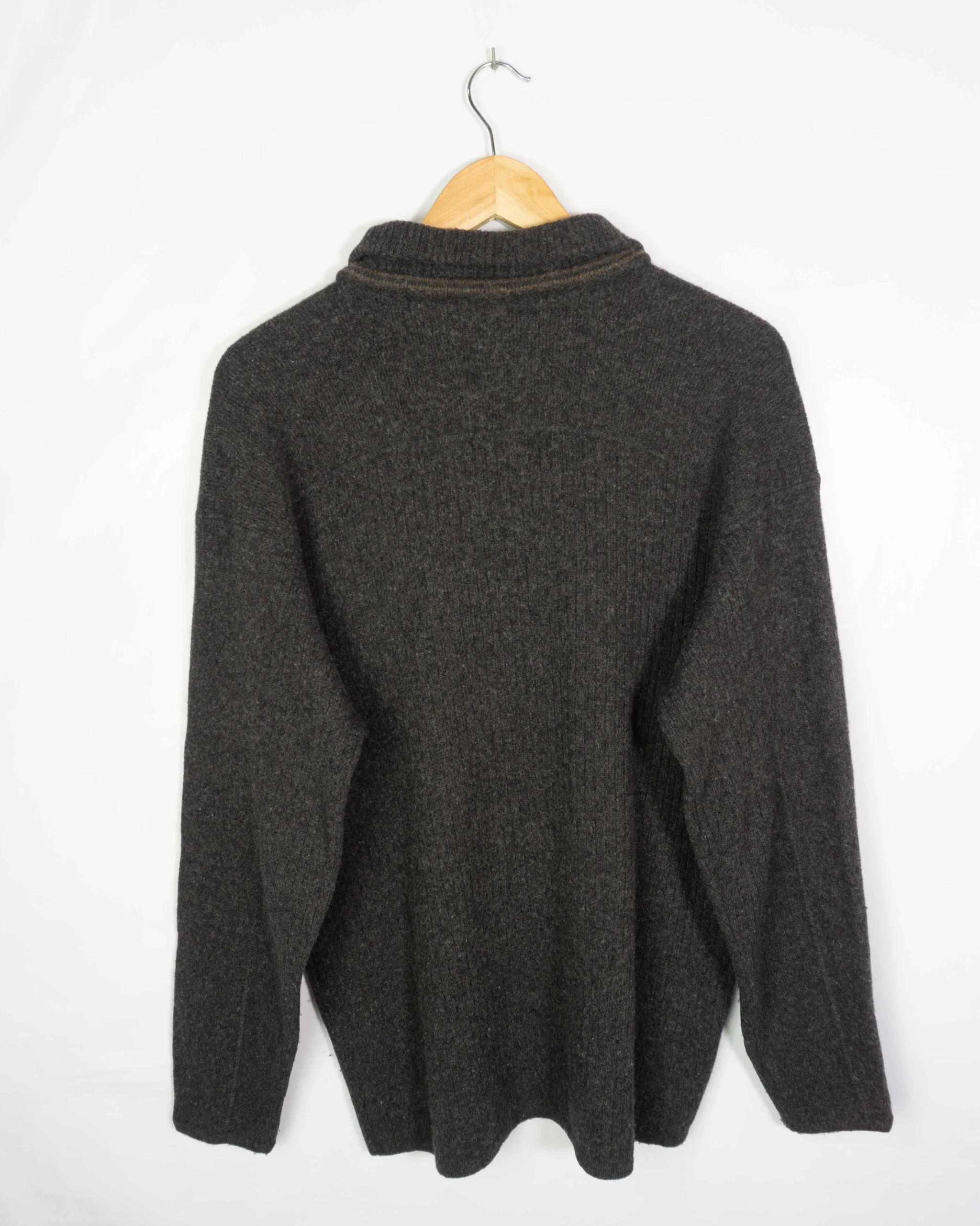 Jersey gris Lacoste vintage 90s M - Lacaie Vintage Jersey gris Lacoste vintage 90s M - Imagen 4