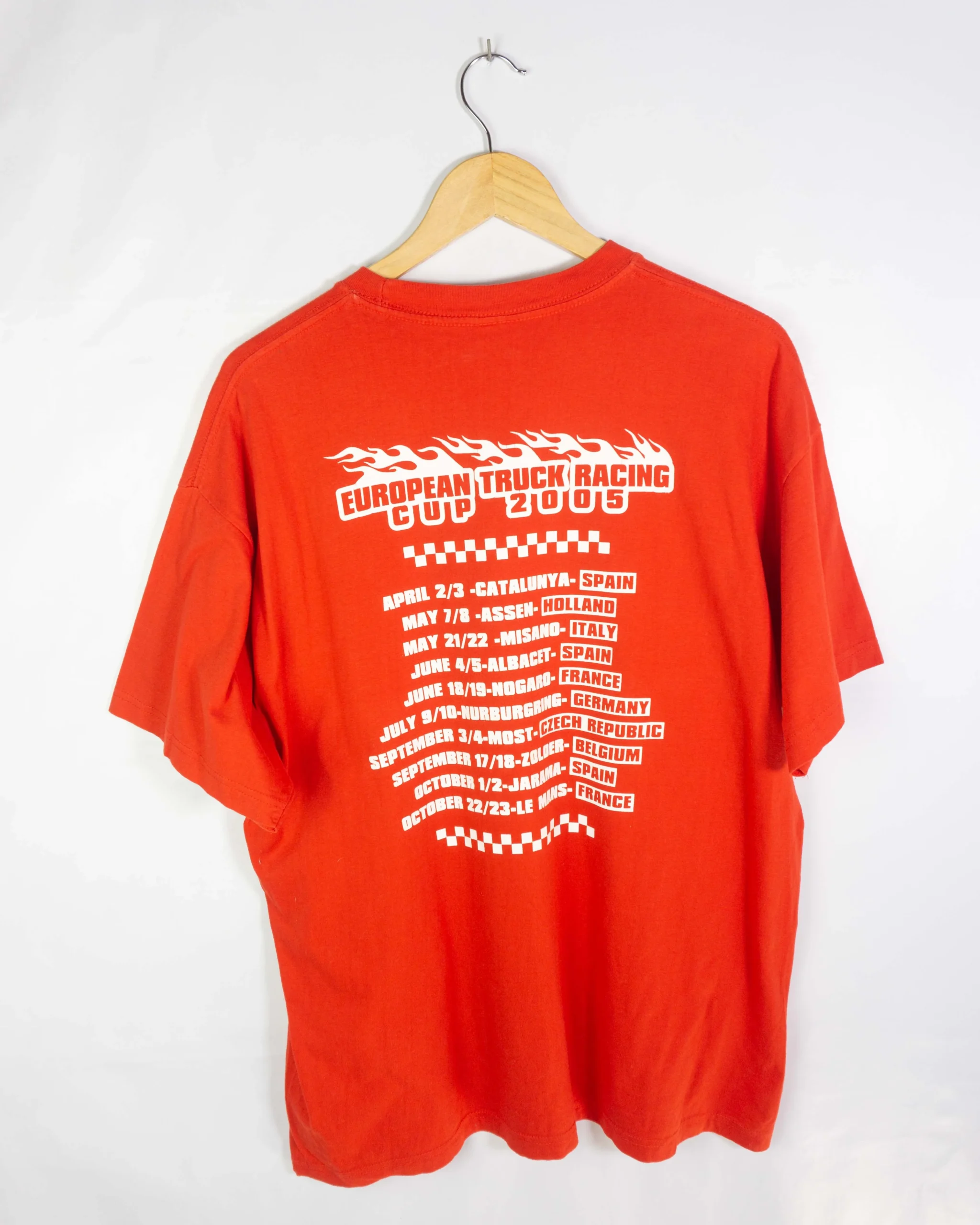 Camiseta print Truck European Cup 2005 roja XXL - Lacaie Vintage Camiseta print Truck European Cup 2005 roja XXL - Imagen 4