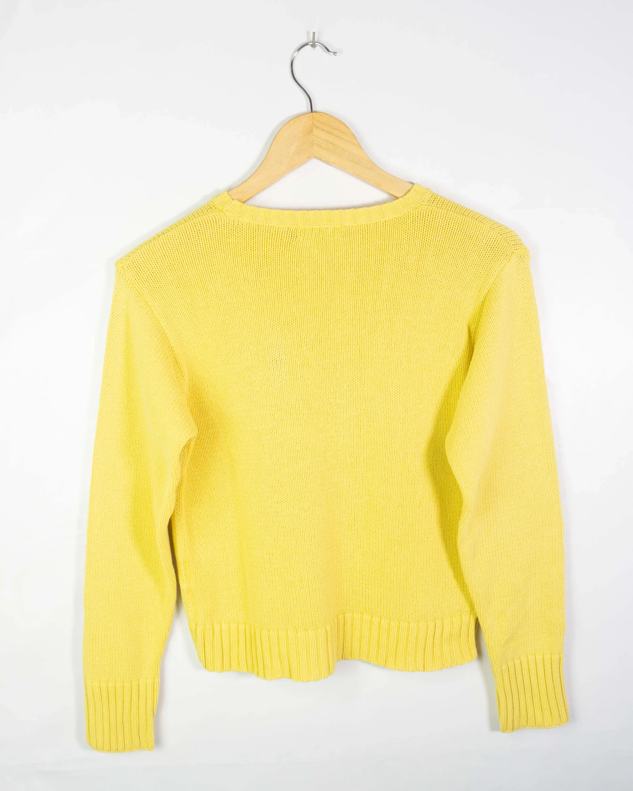 Jersey mujer Ralph Lauren vintage 00s amarillo M - Lacaie Vintage Jersey mujer Ralph Lauren vintage 00s amarillo M - Imagen 3