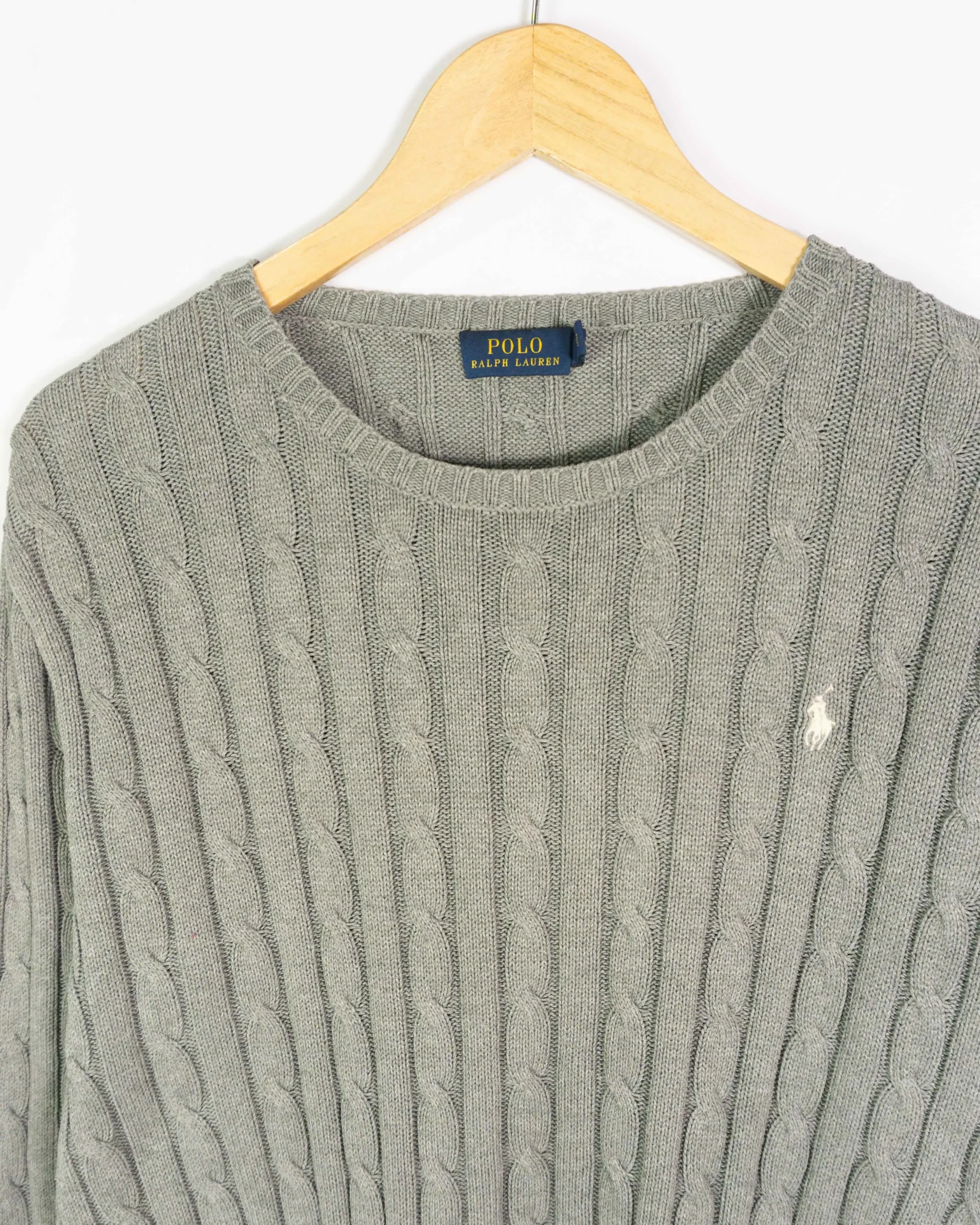 Jersey mujer Ralph Lauren gris XL - Lacaie Vintage Jersey mujer Ralph Lauren gris XL - Imagen 2