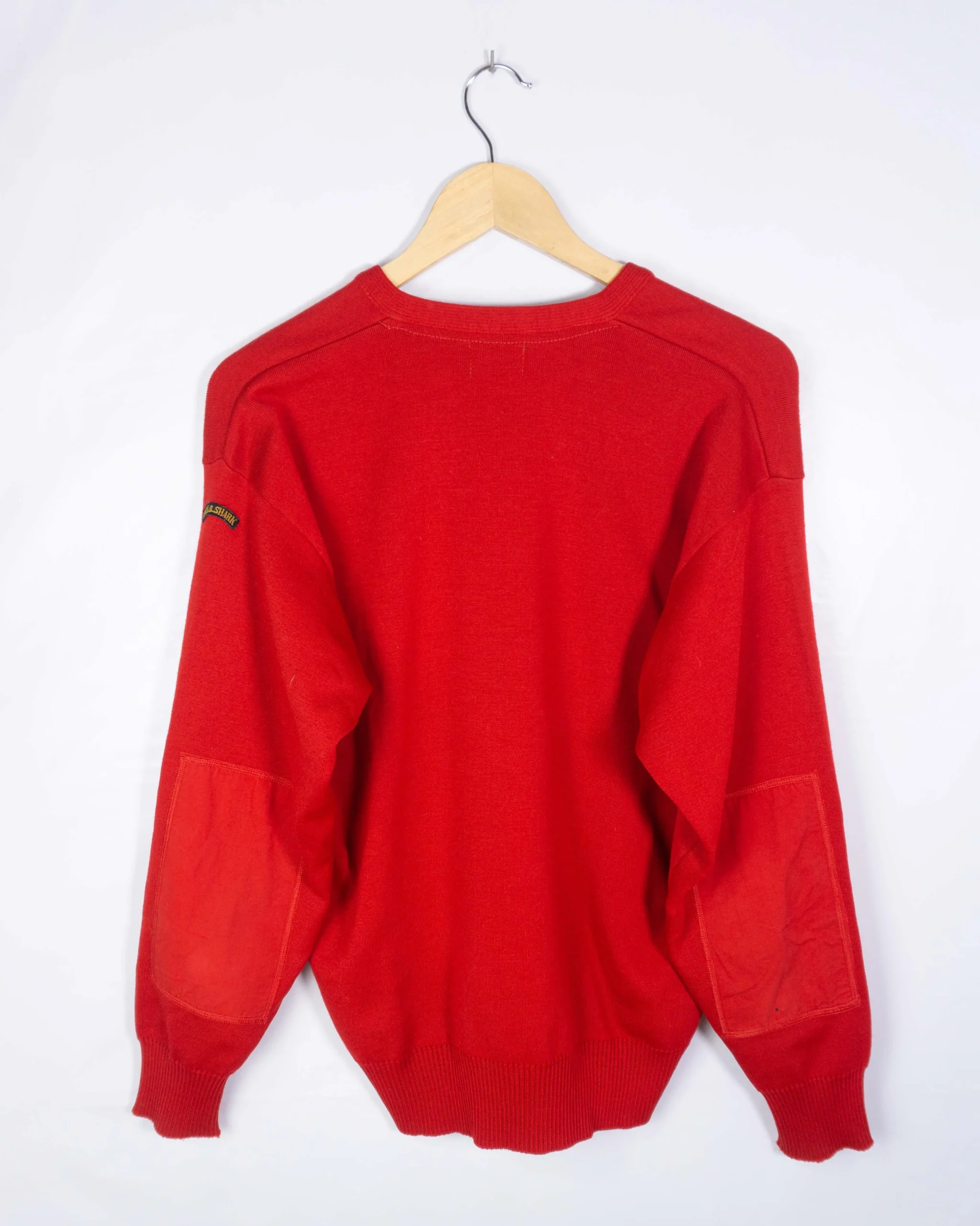 Jersey cuello de pico Paul Shark vintage 90s rojo M - Lacaie Vintage Jersey cuello de pico Paul Shark vintage 90s rojo M - Imagen 4