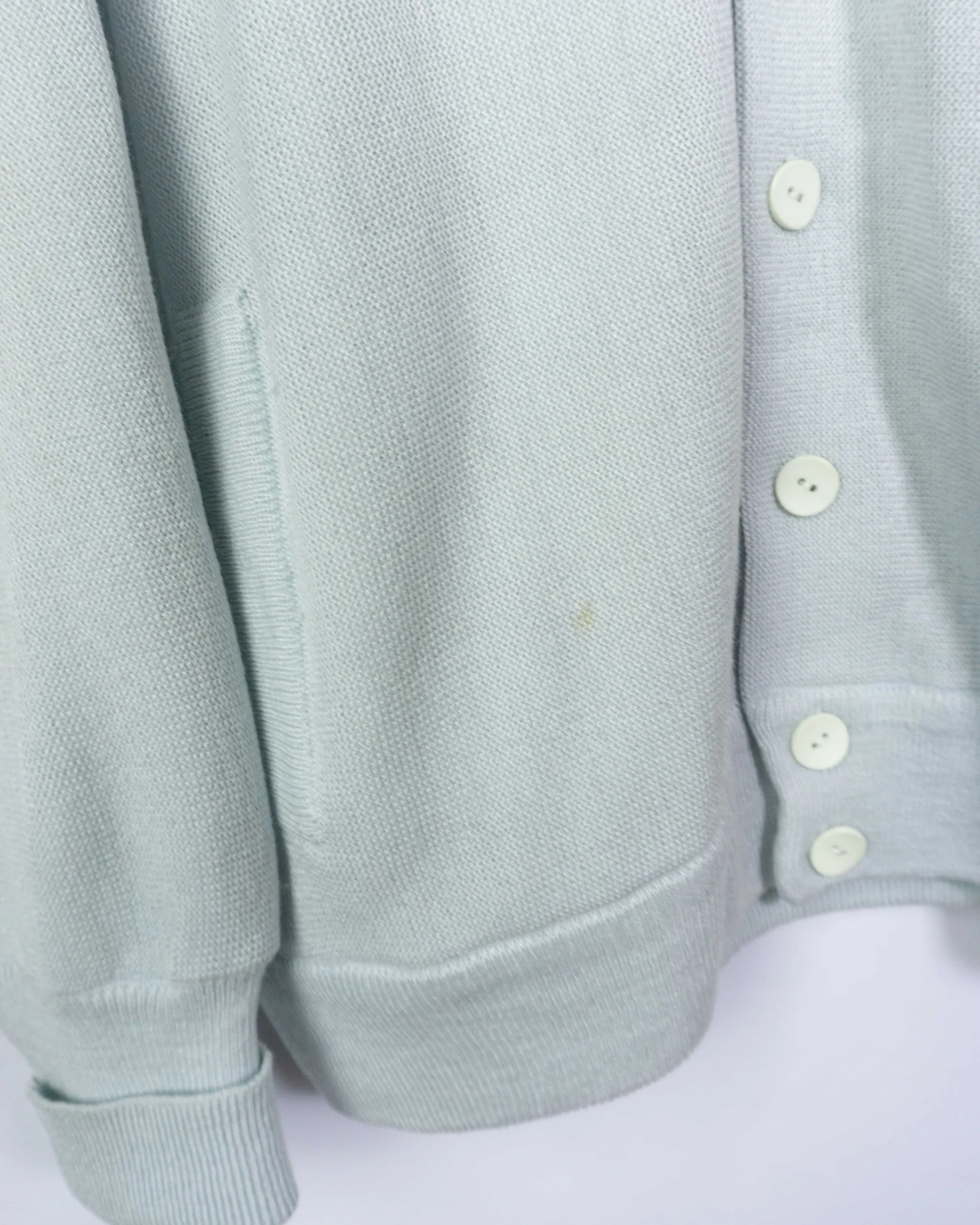 Cárdigan Lacoste vintage 90s turquesa XL - Lacaie Vintage Cárdigan Lacoste vintage 90s turquesa XL - Imagen 4